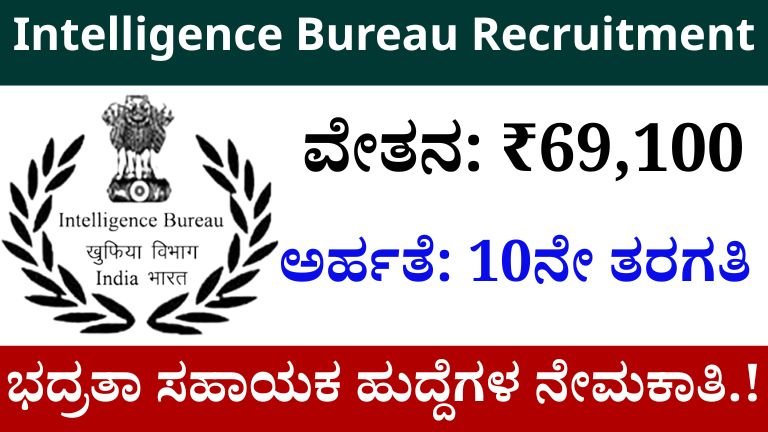 Intelligence Bureau Recruitment 2025