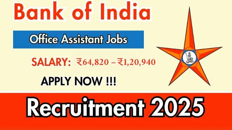Bank of India Recruitment 2025